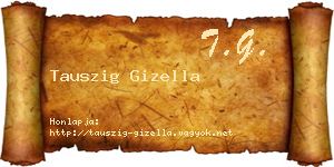 Tauszig Gizella névjegykártya